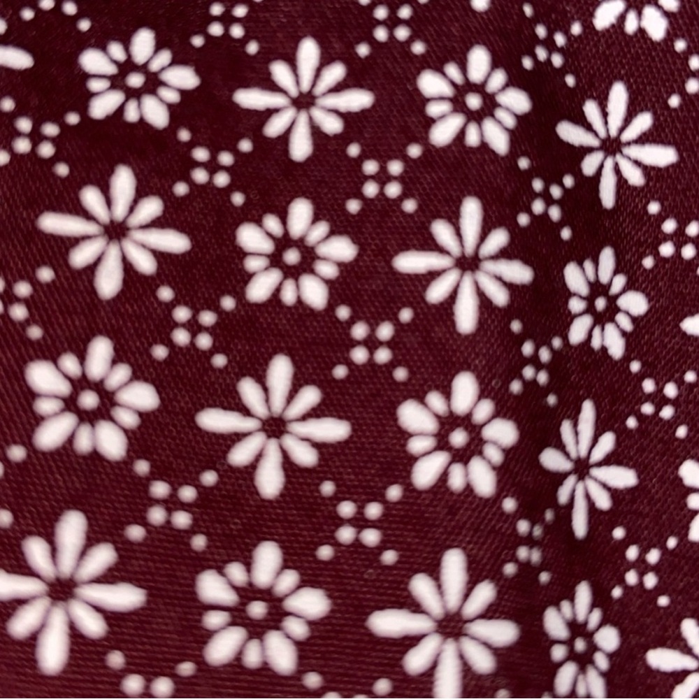 Men's Burgundy Patterned Shirt - Picture 2 of 5